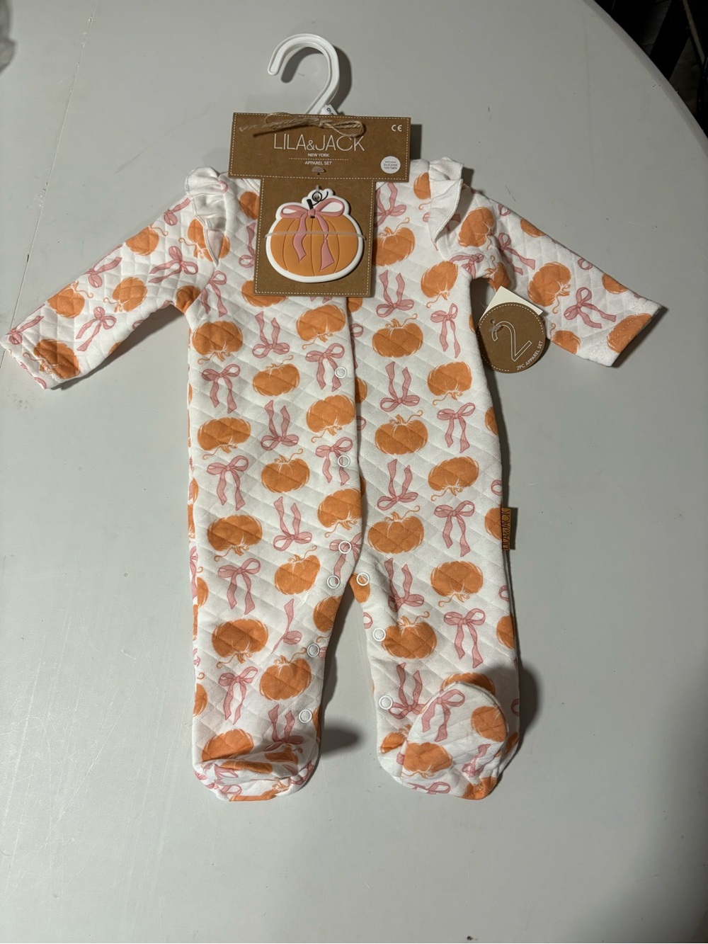 Halloween Onesie Set Lila & Jack 2-Piece Footie and Teether Set - New with Tags